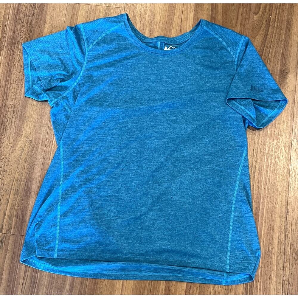 REI Co-Op Women's Blue Athletic T-Shirt XL Short Sleeve Polyester